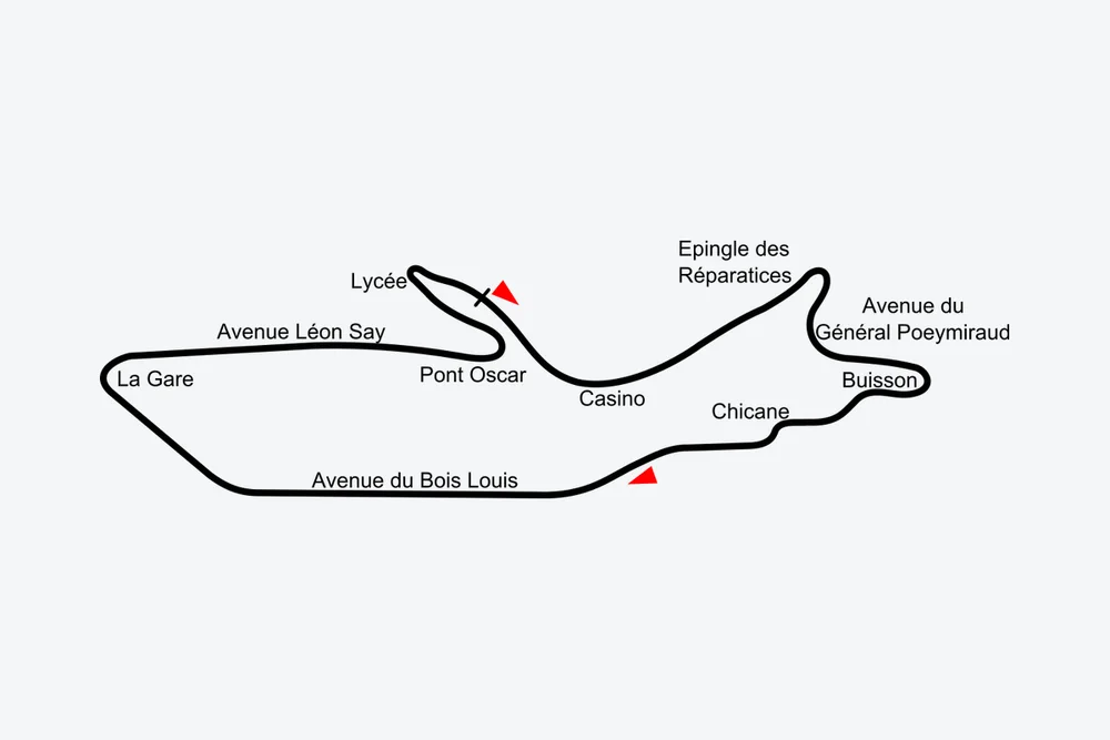 Tracé — Circuit de Pau-Ville