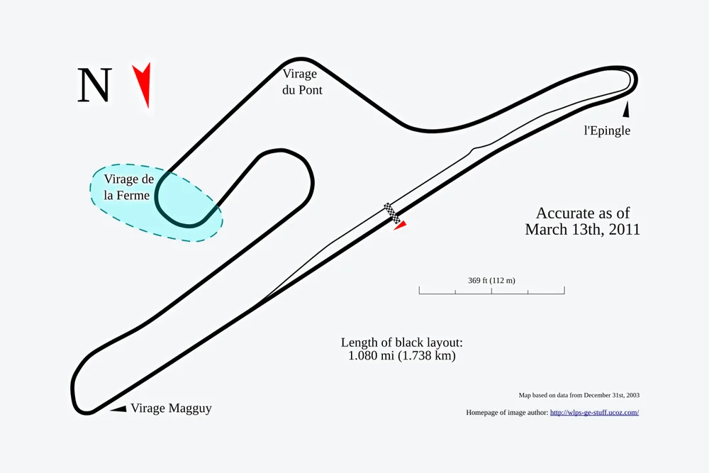 Tracé — Circuit de Croix-en-Ternois
