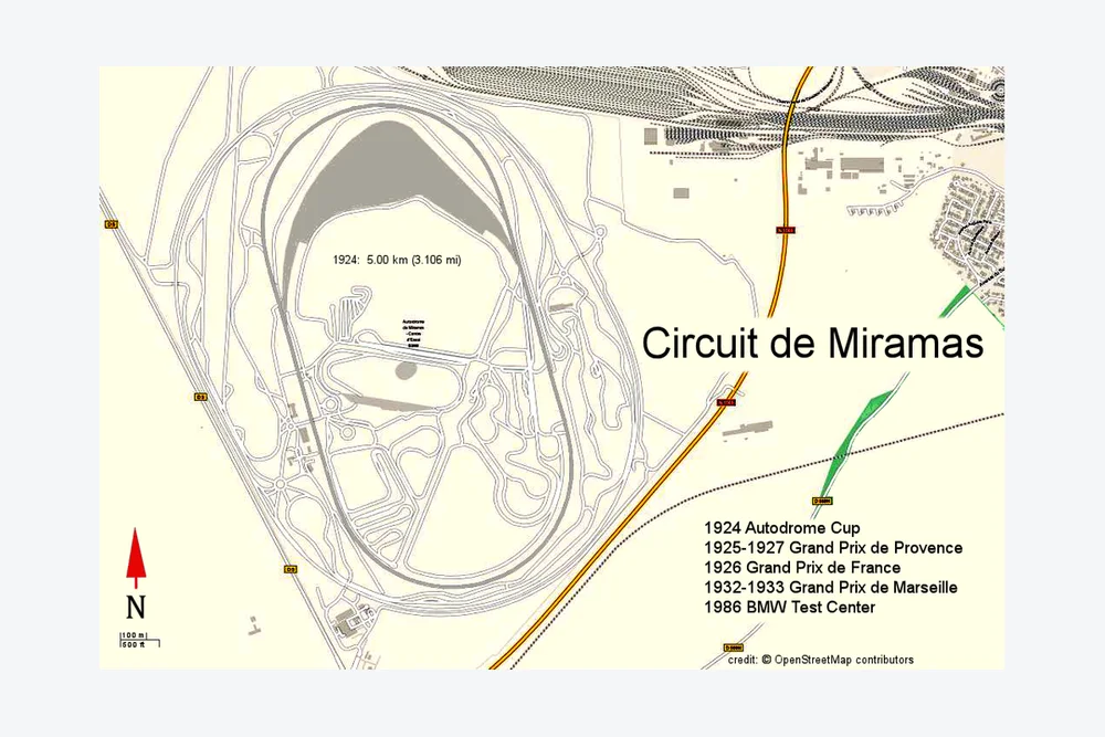 Tracé — Autodrome de Miramas