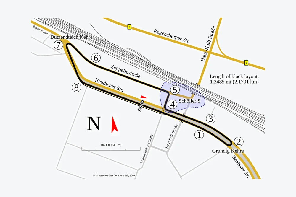 Tracé — Norisring