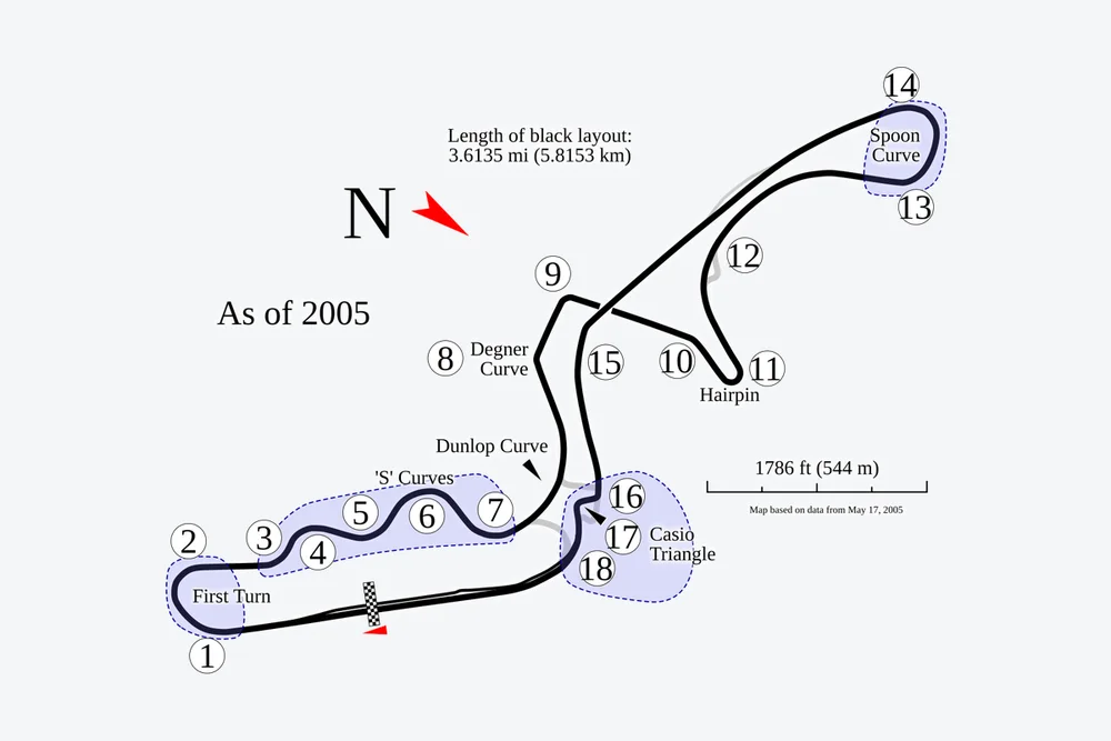 Tracé — Circuit de Suzuka