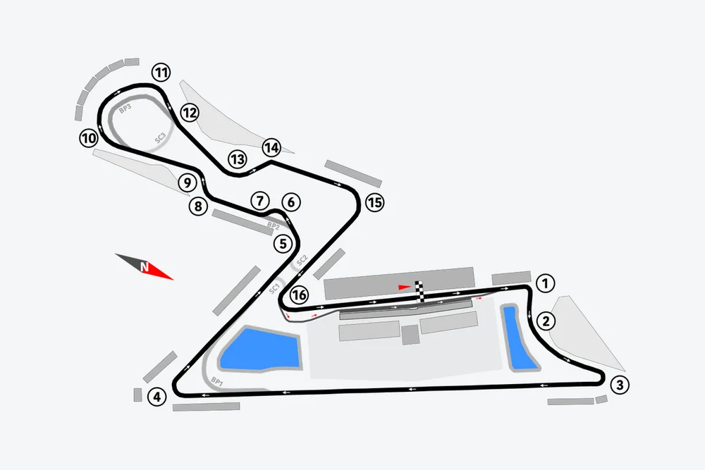 Tracé — Buddh International Circuit