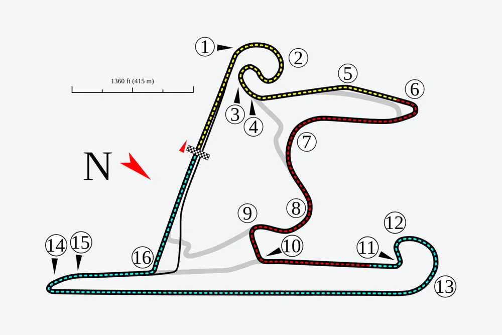 Tracé — Shanghai International Circuit