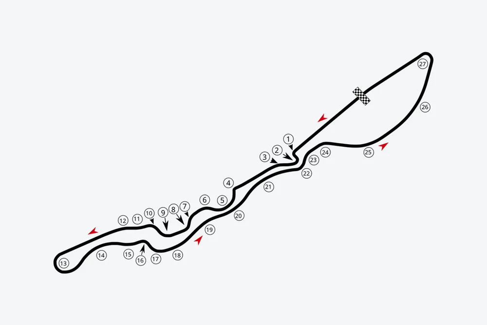 Tracé — Jeddah Corniche Circuit