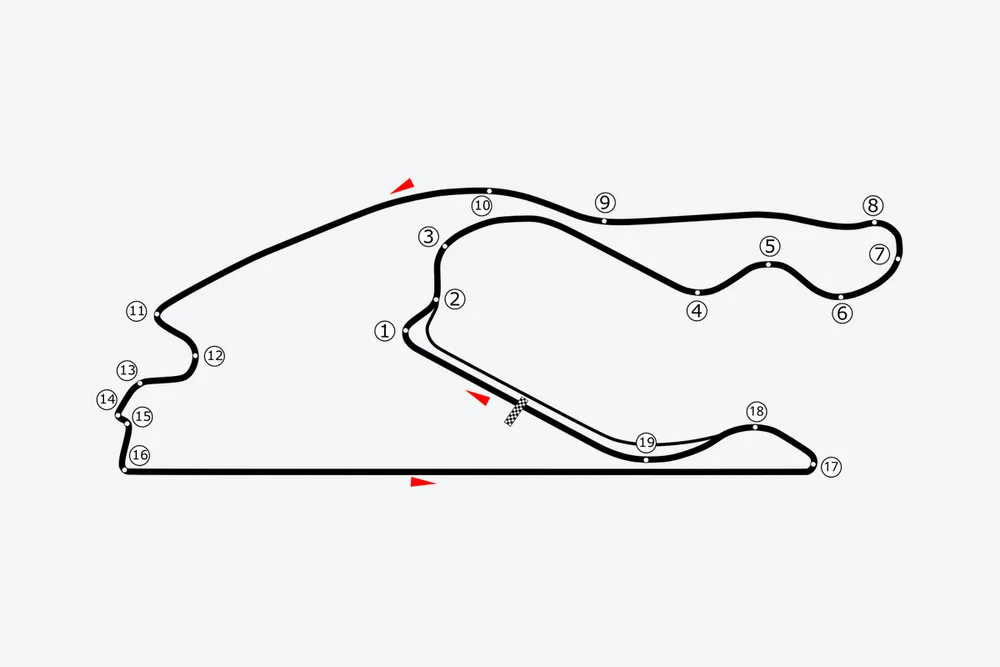 Tracé — Miami International Autodrome
