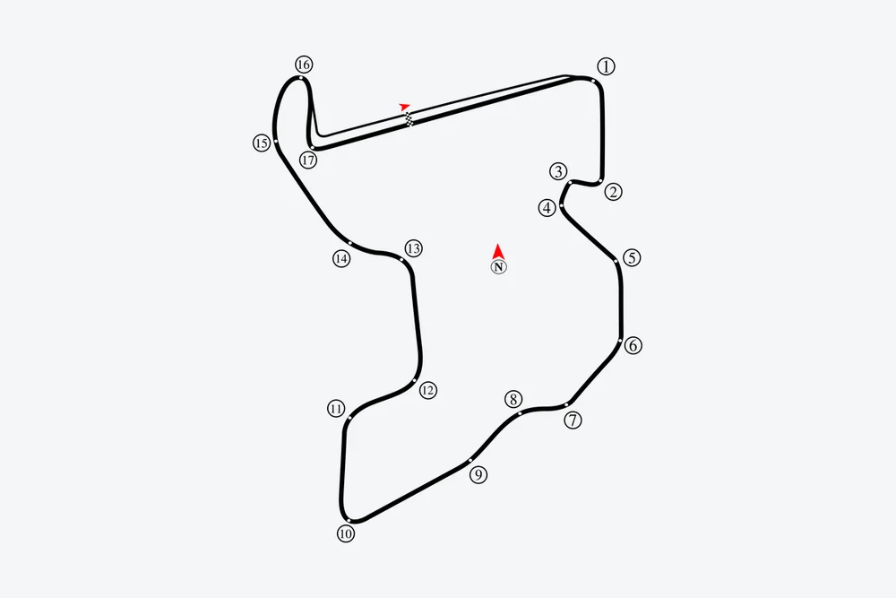 Tracé — Pertamina Mandalika Circuit