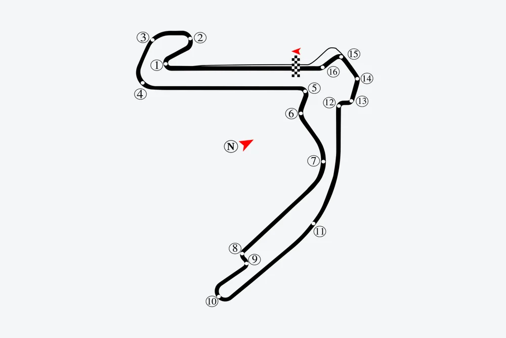 Tracé — Balaton Park Circuit