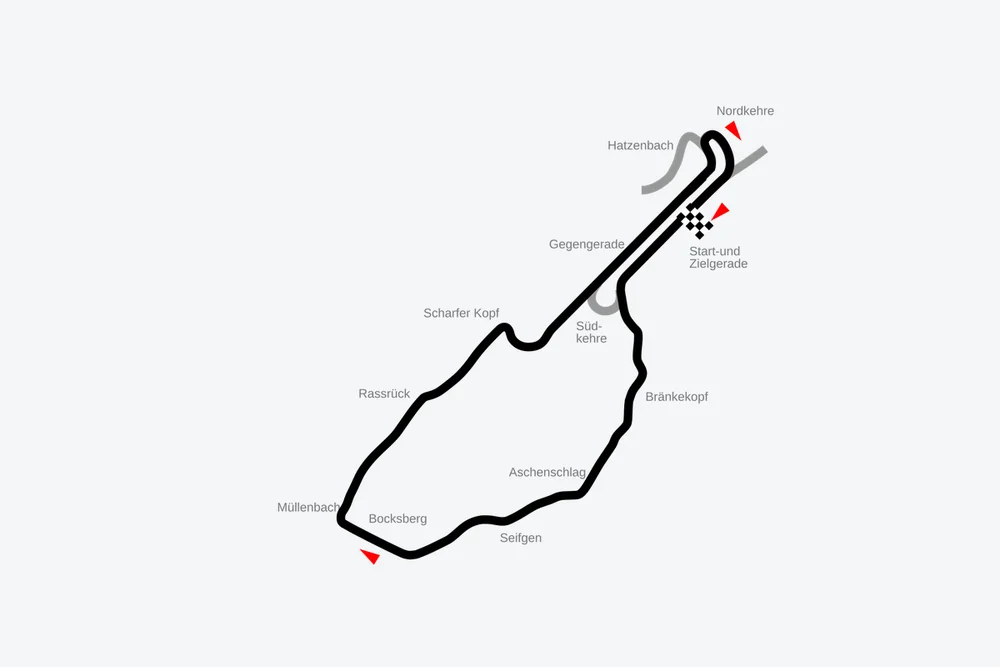 Tracé — Nürburgring — Grand-Prix-Strecke