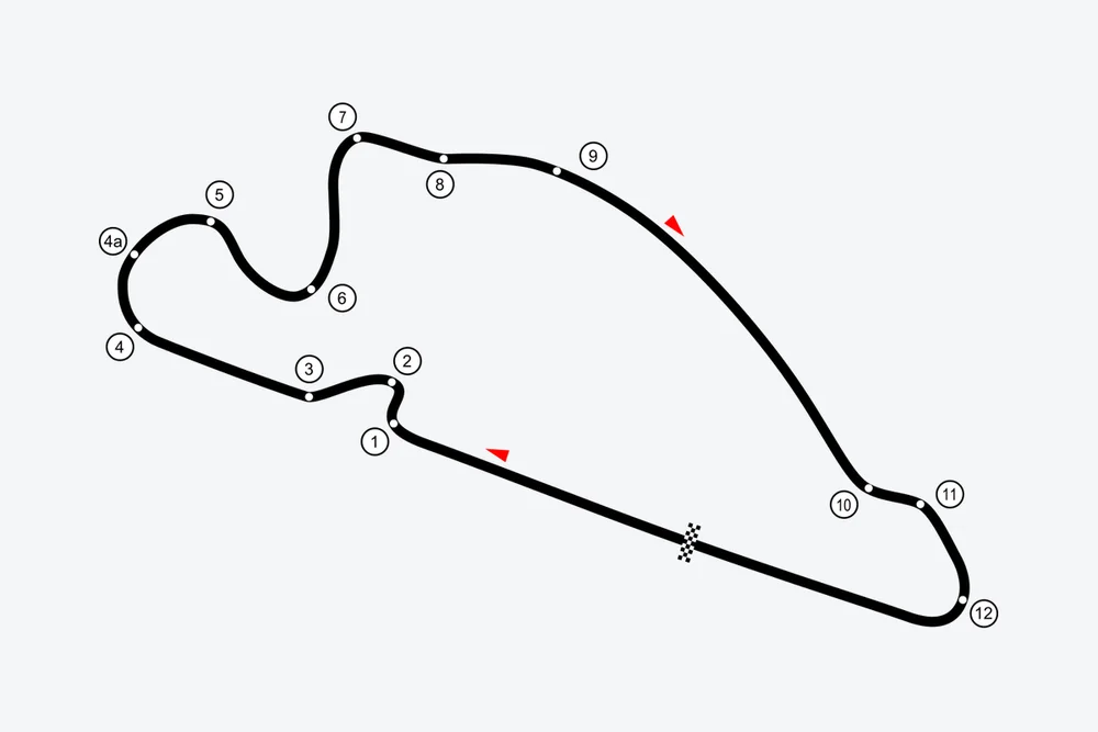 Tracé — Portland International Raceway
