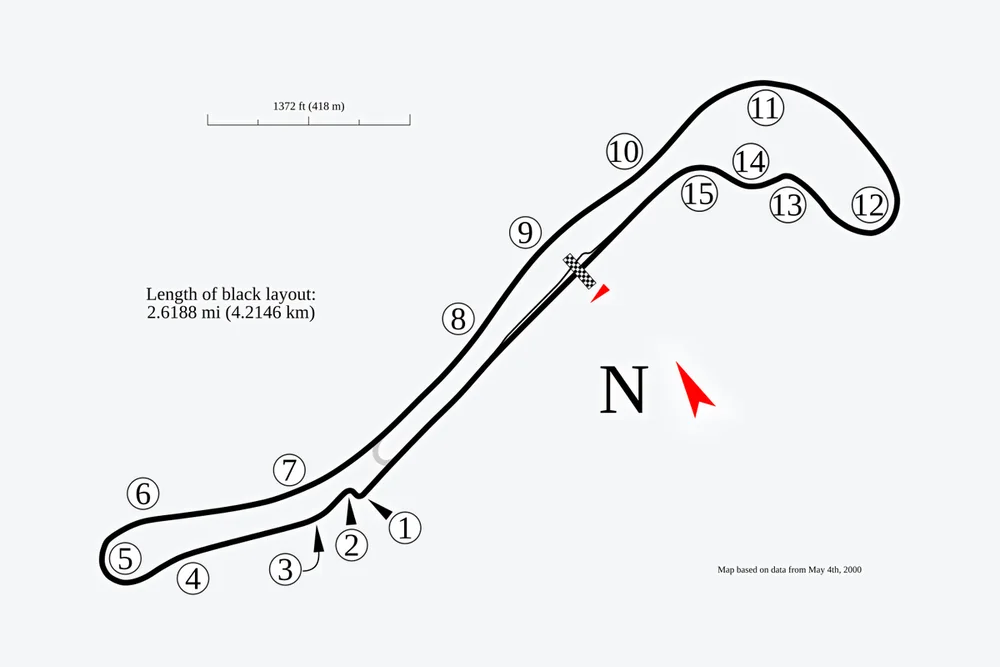 Tracé — Salzburgring