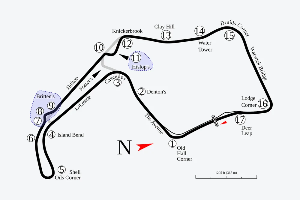 Tracé — Oulton Park