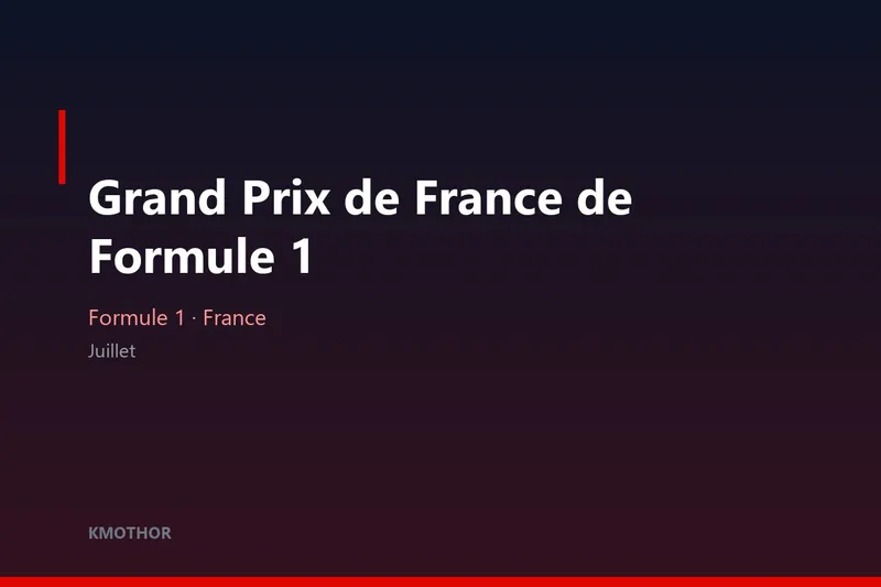 Illustration — Grand Prix de France de Formule 1