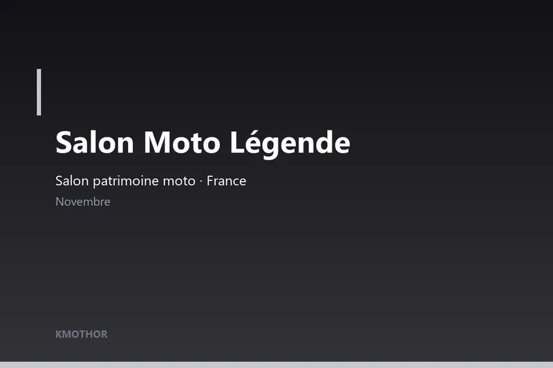 Illustration — Salon Moto Légende