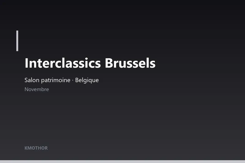 Illustration — Interclassics Brussels