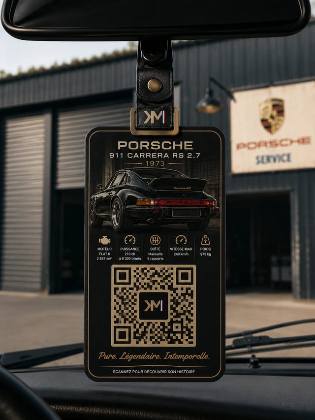 QR Code Kmothor — Support rétroviseur